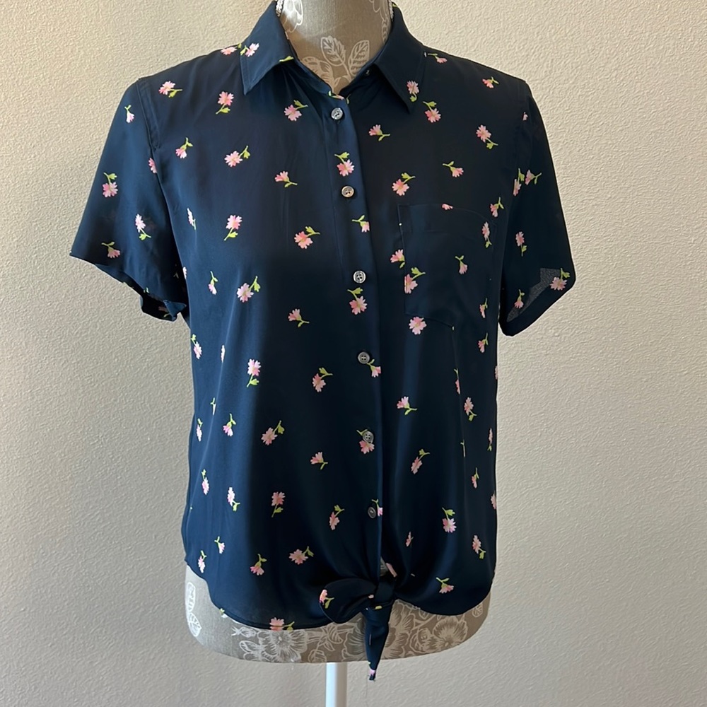 J. Crew Mercantile button front top